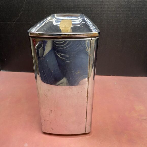 Lincoln BeautyWare MCM Retro 3 Canister Set with 3 Lids Vintage Stainless Steel - Picture 12 of 16